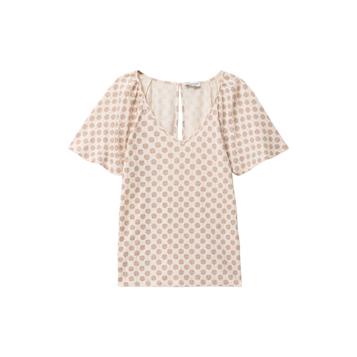 T-shirt manches courtes jaune pastel, BONOBO