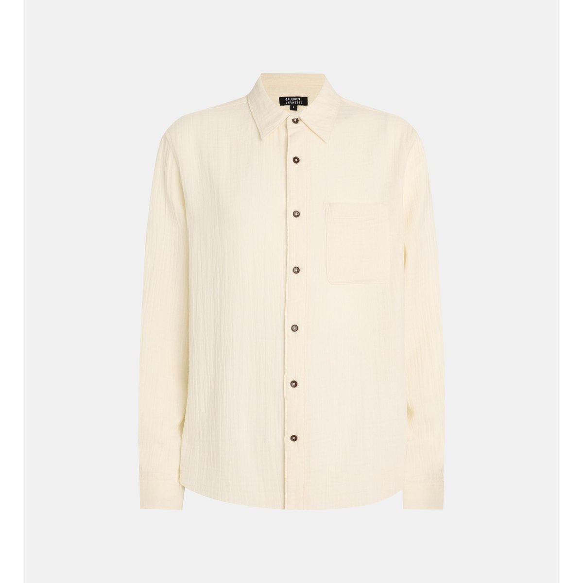 Chemise sirvoil en coton écru, GALERIES LAFAYETTE