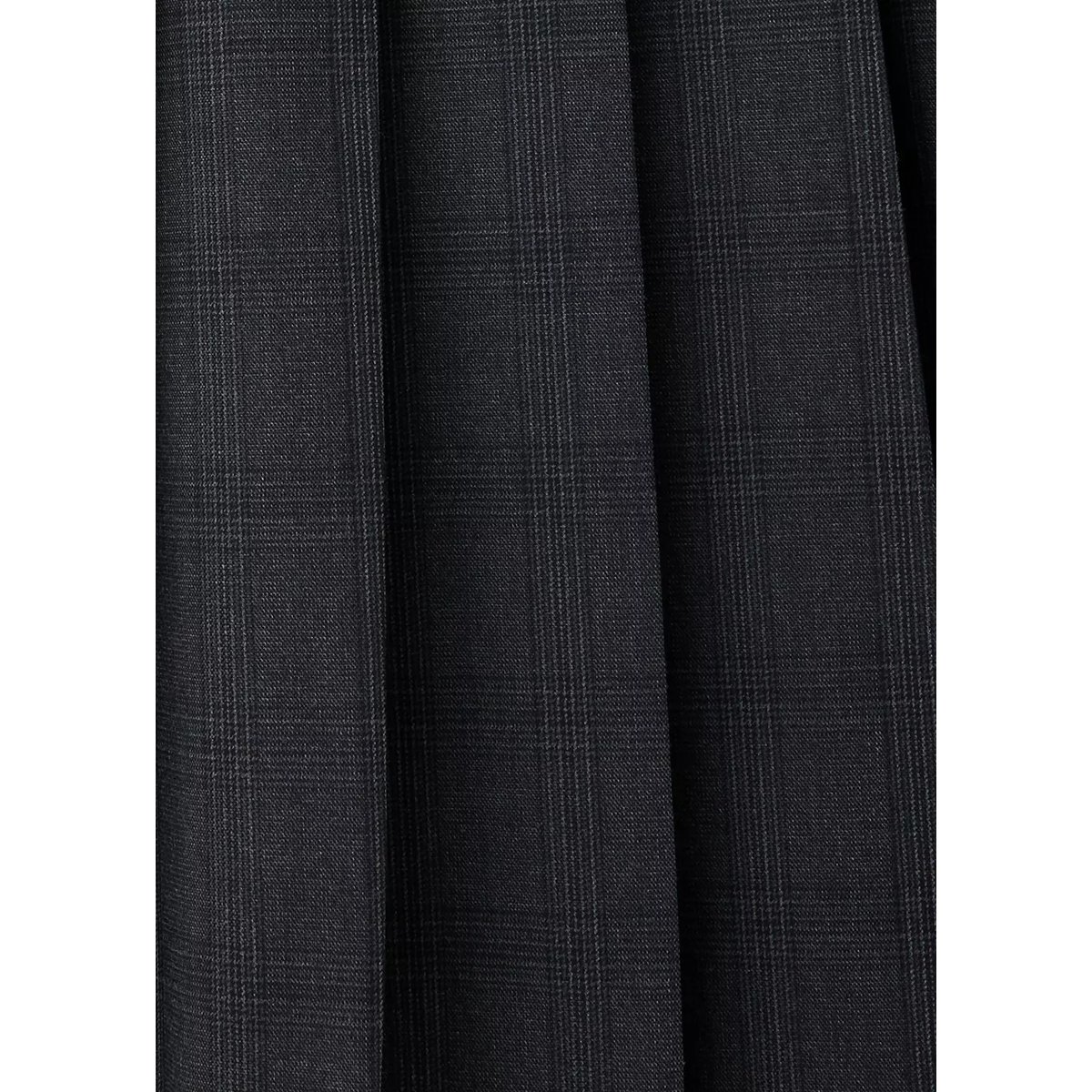 Jupe plissée carreaux gris, MANGO