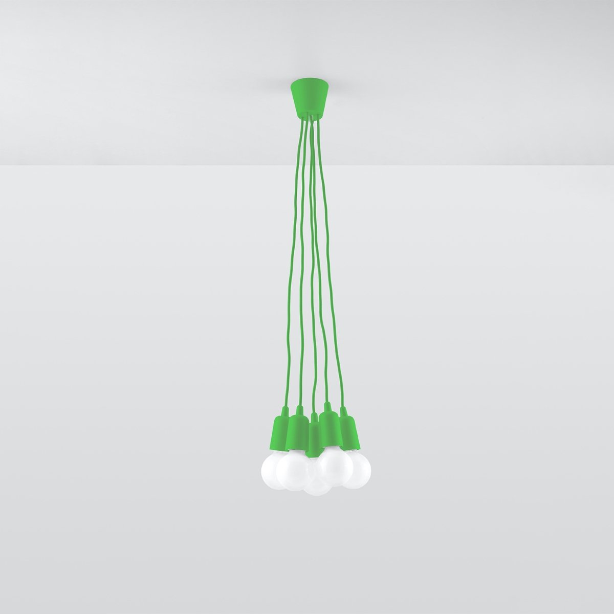 Suspension PVC Vert E27 5 Diego vert, EDEN