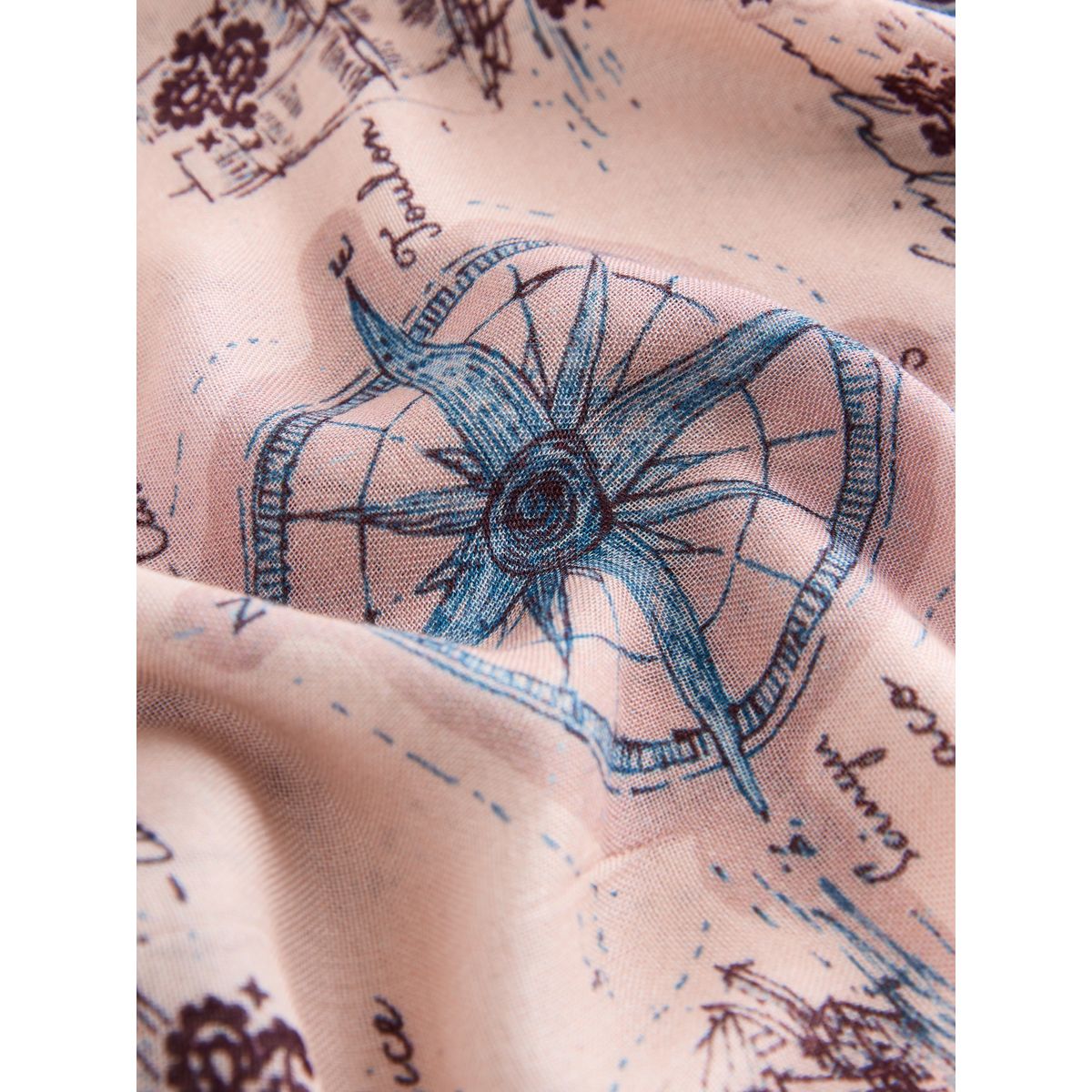 Foulard carré carte imprimée, NEXT