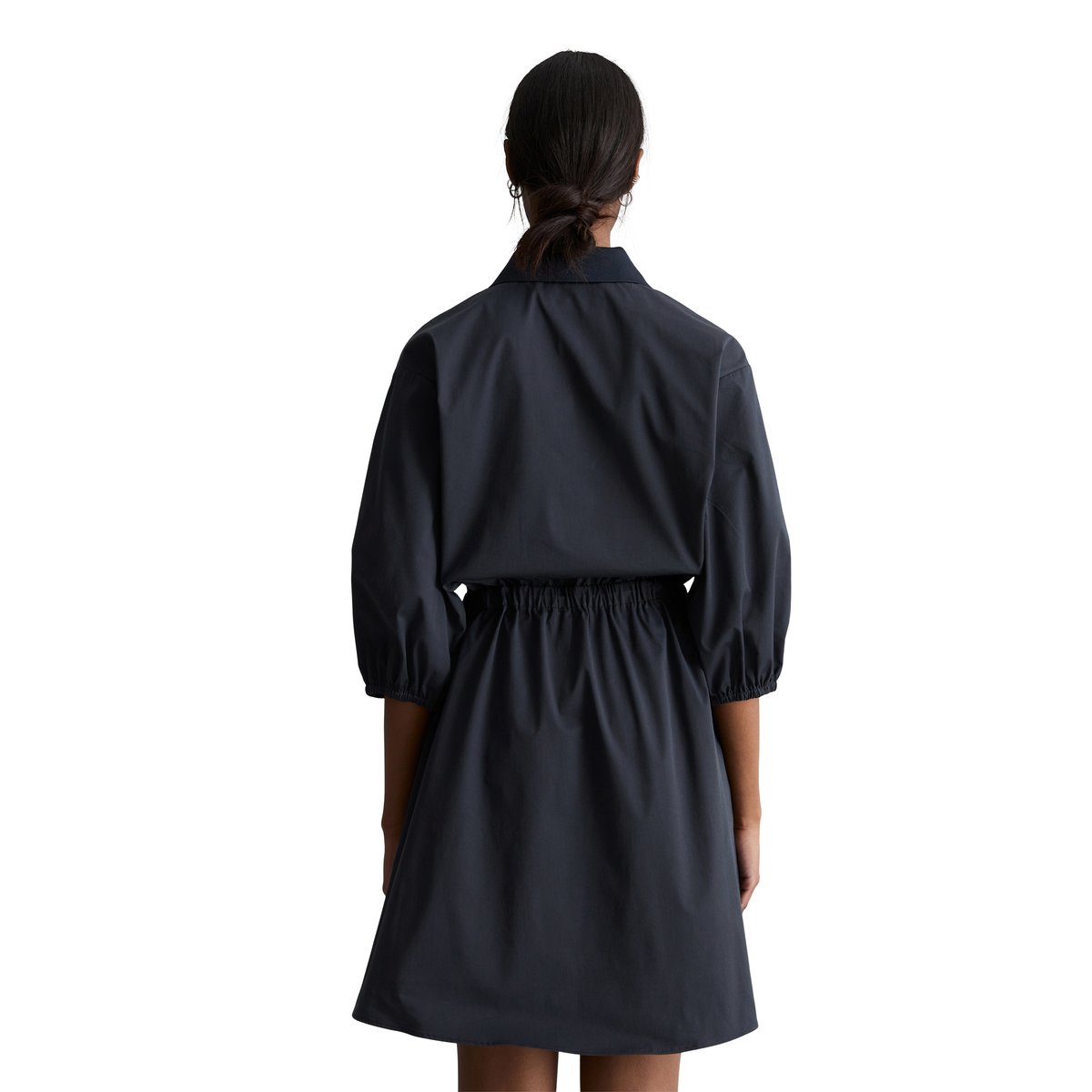 Robe courte relaxed en coton organique mélangé stretch bleu foncé, MARC O’POLO DENIM