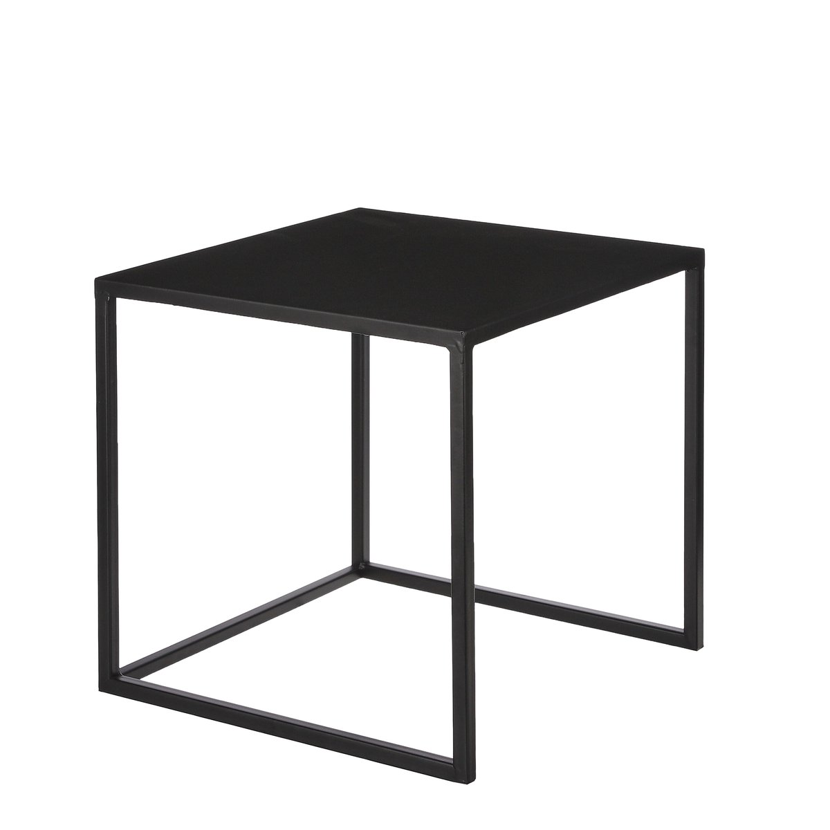 Lot de 2 tables d'appoint GOA noir, MICA DECORATIONS
