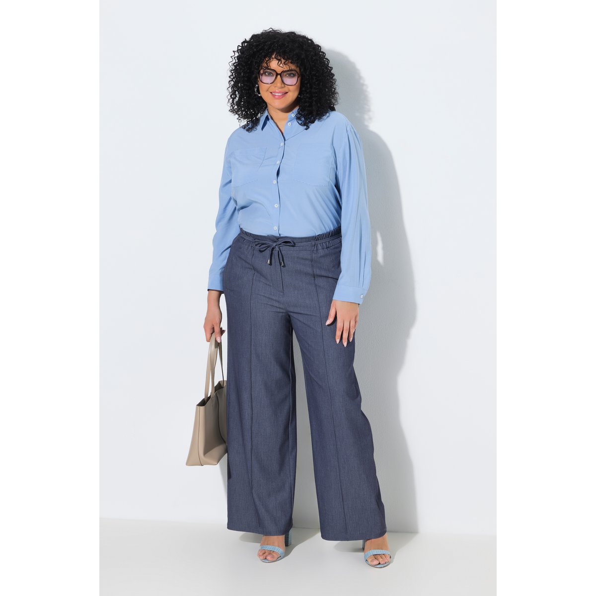 Pantalon aspect jean bleu jean, ULLA POPKEN