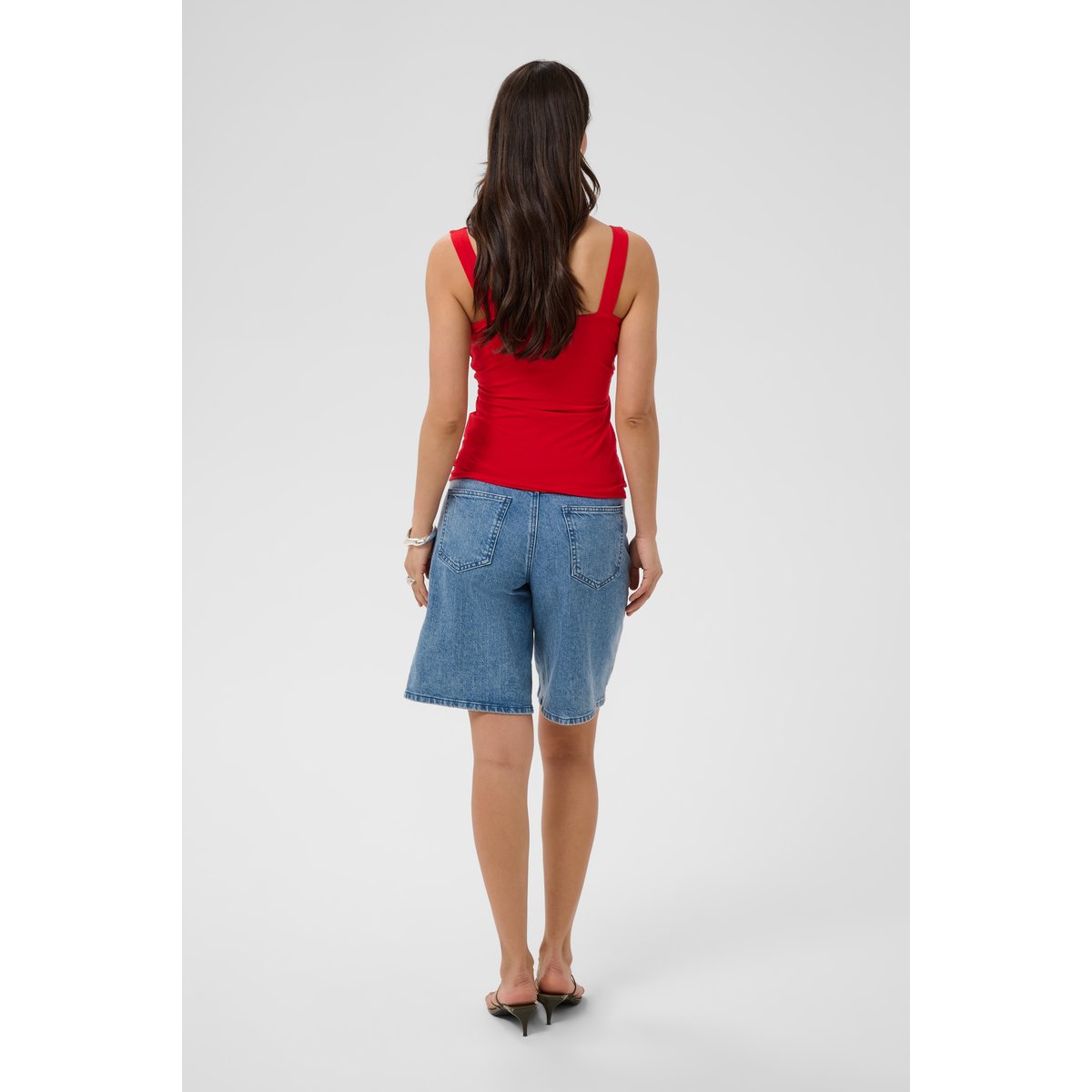 Blouse sans manches rouge goji berry, KAFFE