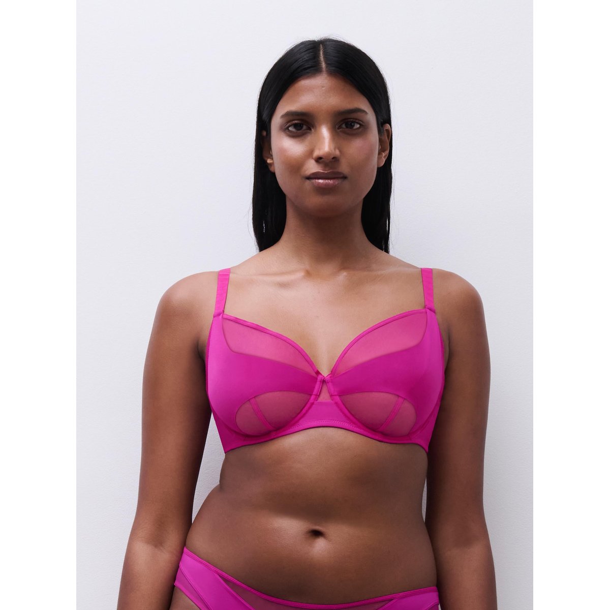 Soutien-gorge emboîtant EDGE fushia london, CHANTELLE PULP
