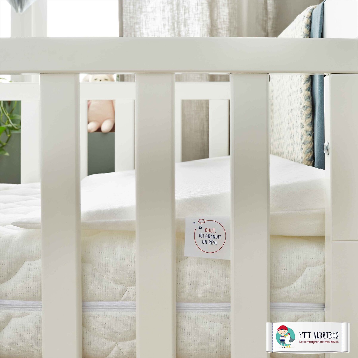 Plan incliné pour lit bébé blanc, P'TIT ALBATROS