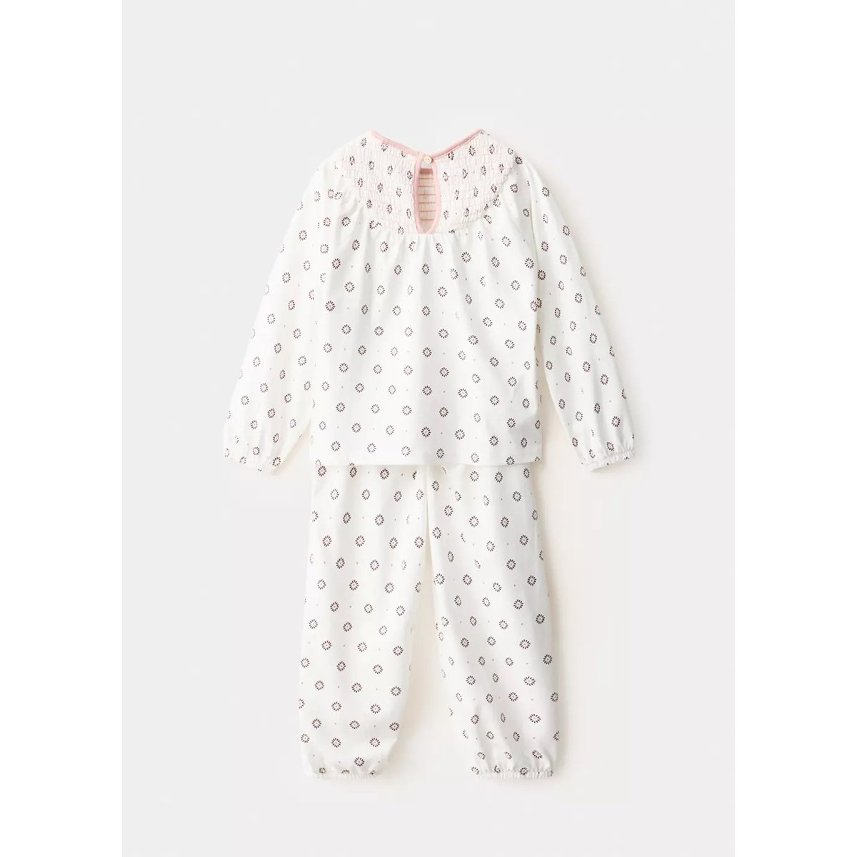 Pyjama imprimé fleuri blanc cassé, MANGO BABY