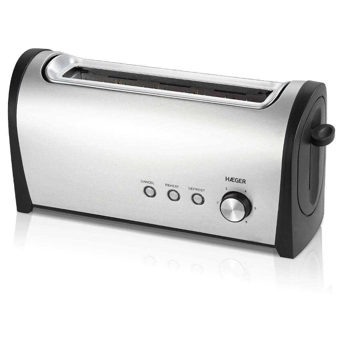 Torradeira Desayuno, HAEGER inox, HAEGER