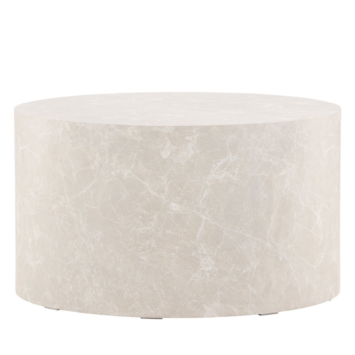 Table basse ronde effet marbre 80cm- YORK grège, VENTURE HOME