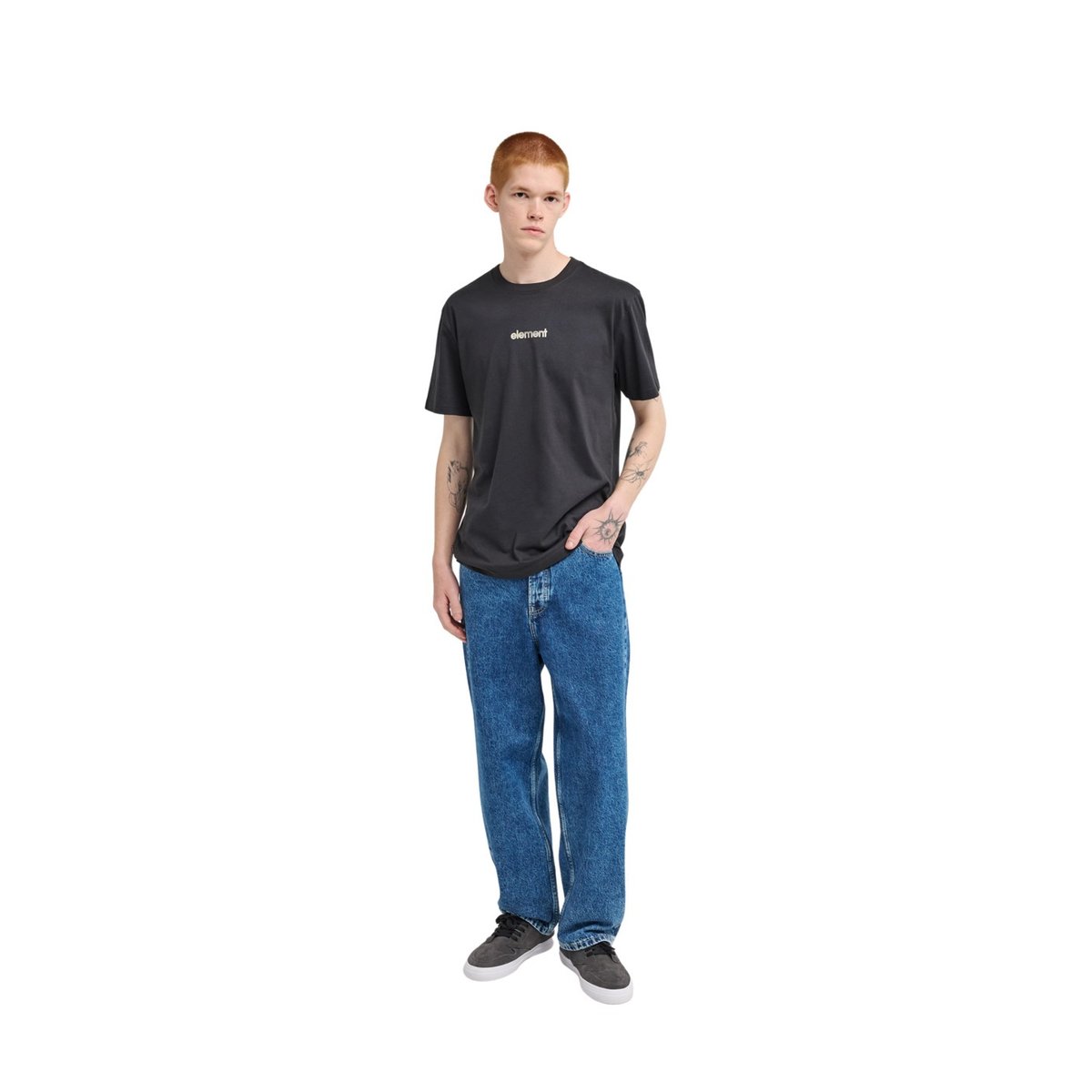T-shirt à manches courtes LOWCASE BP noir off black, ELEMENT