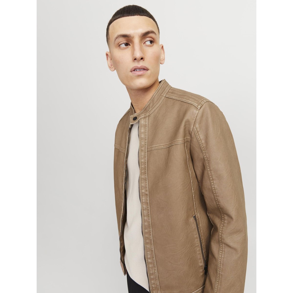 Veste En Cuir Synthétique safari, JACK & JONES