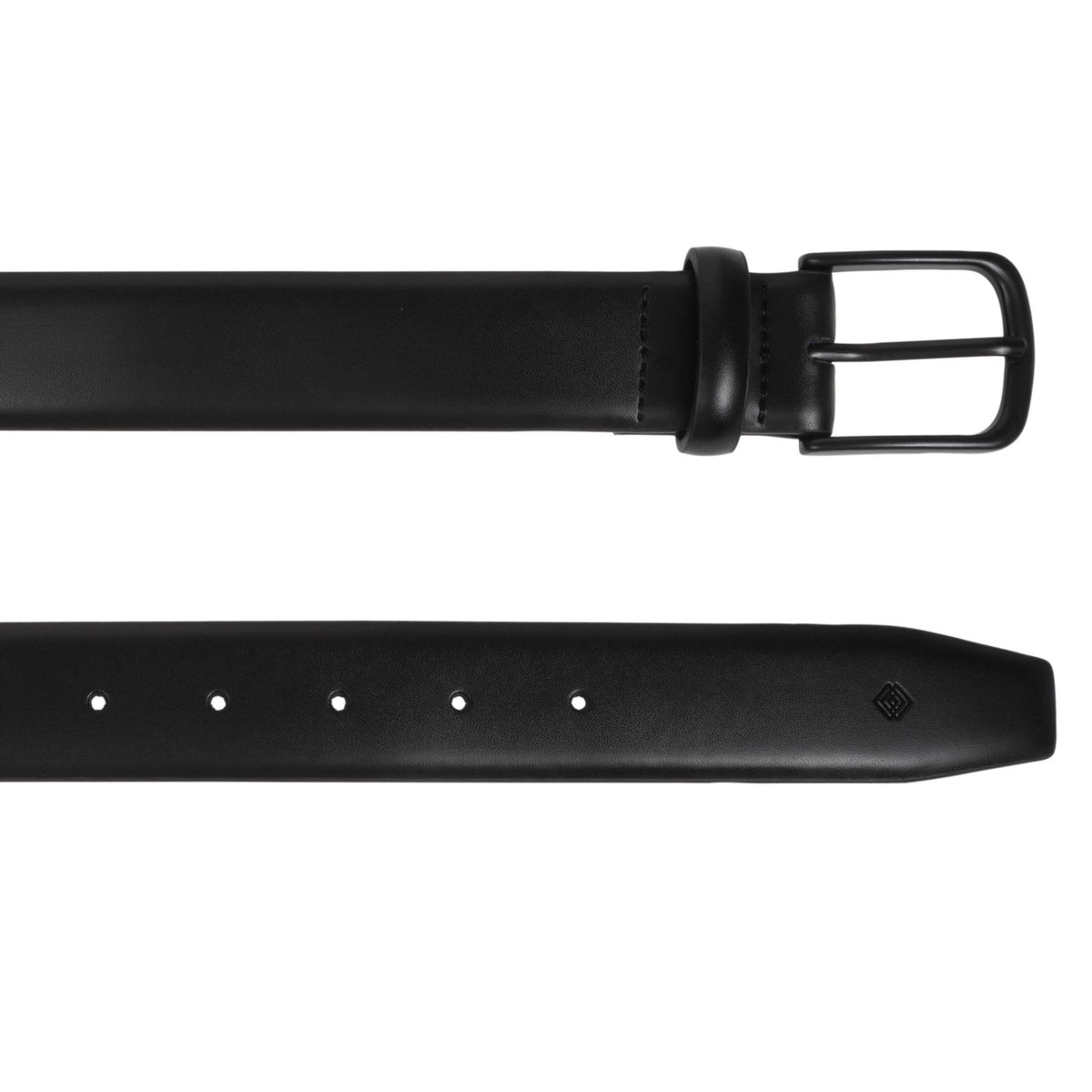 Ceinture en cuir unie et réversible noir, ISOTONER