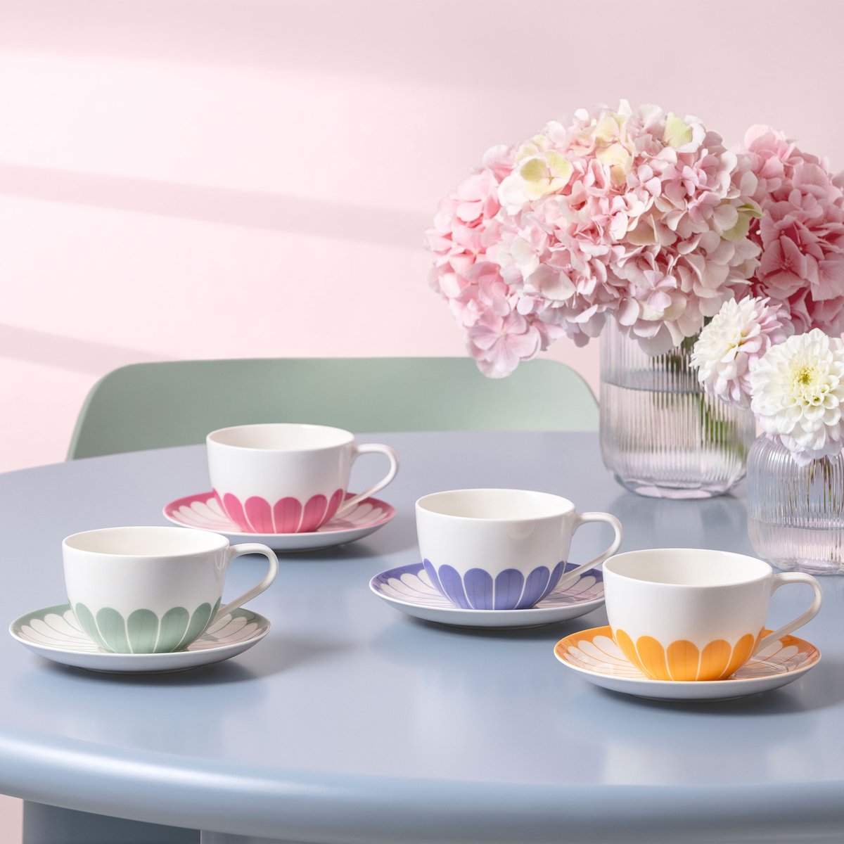 Sous-Tasse À Cappuccino, 4 Pièces FLEUR couleur unique, VILLEROY & BOCH