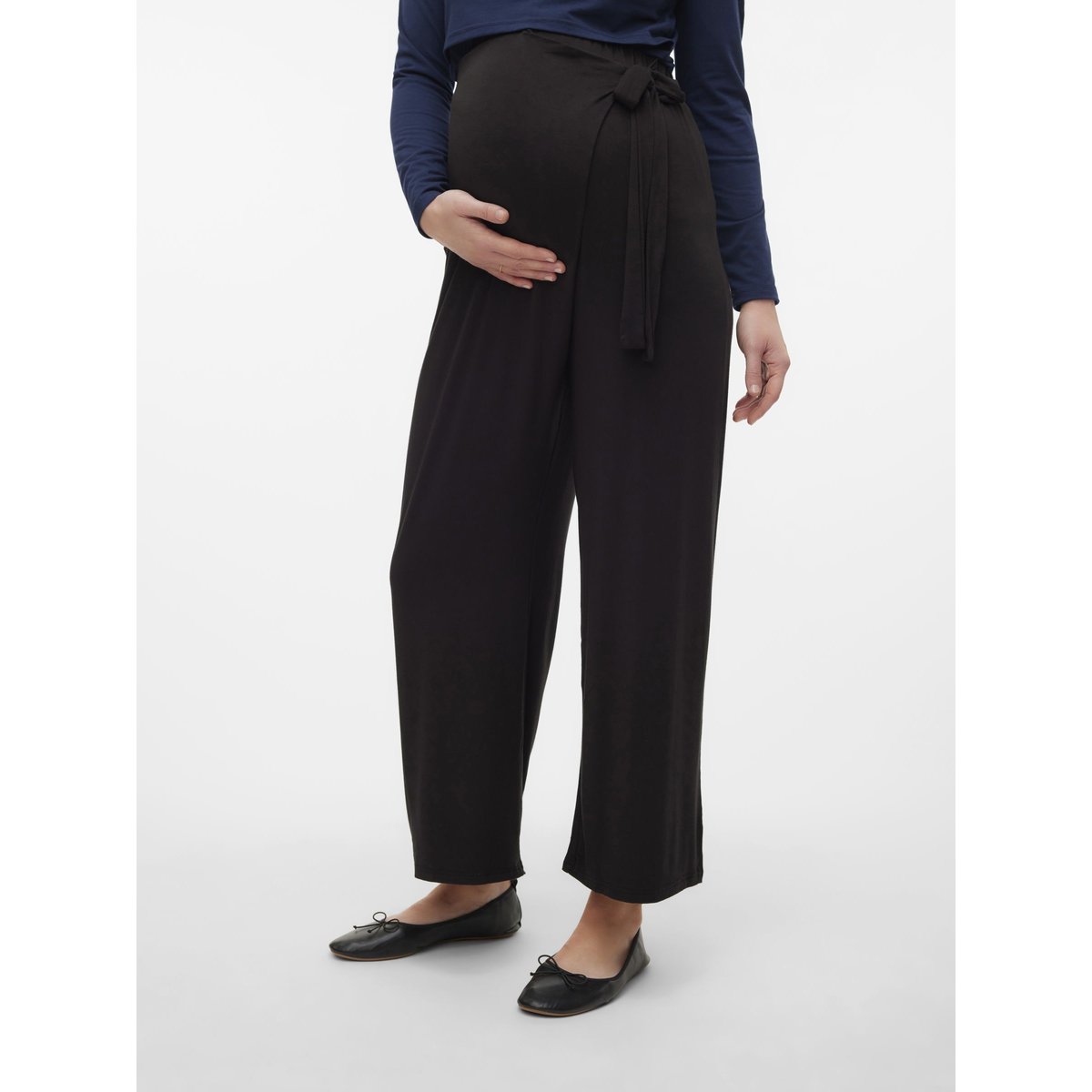 Pantalon noire - black, MAMA LICIOUS