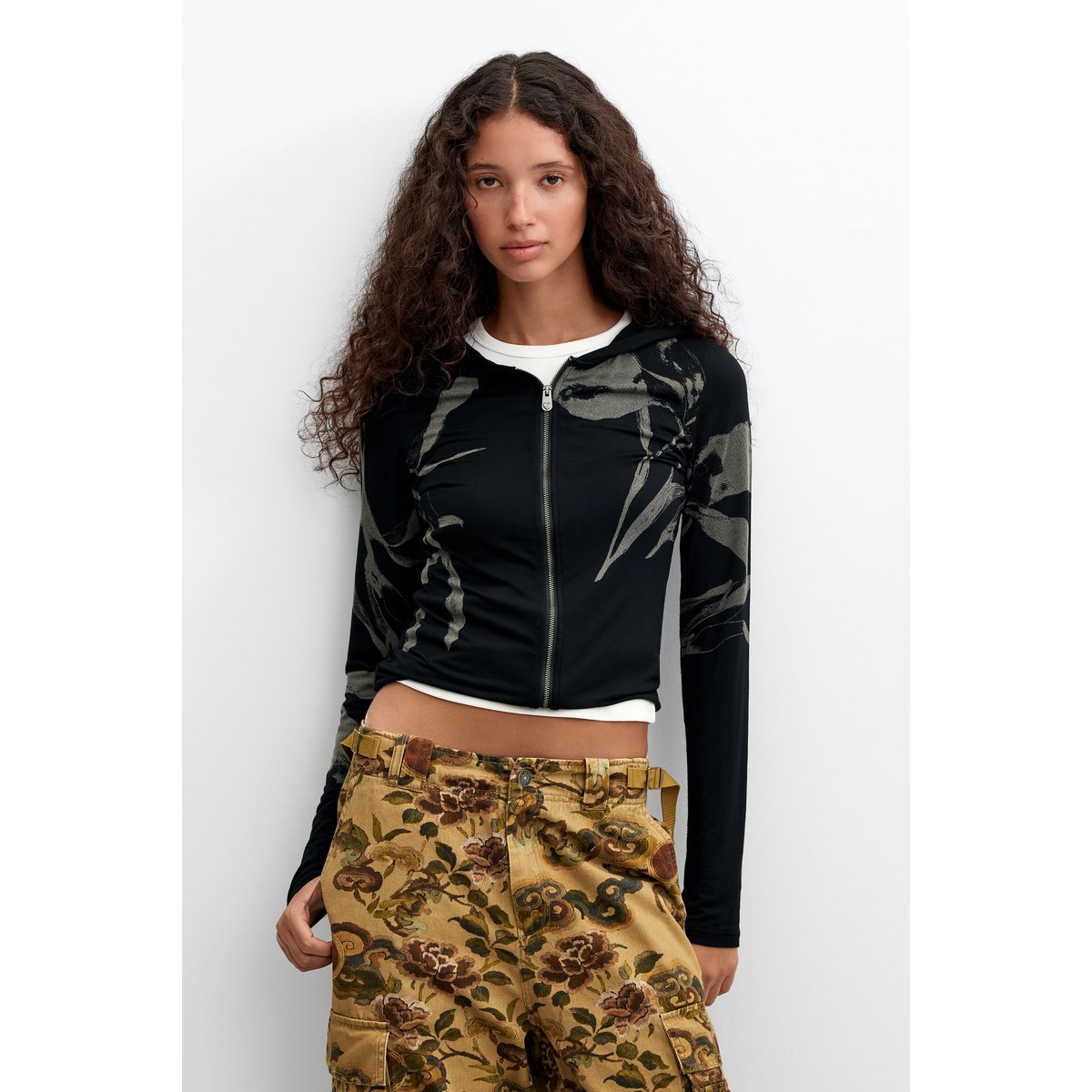 Pantalon cargo camouflage vert, DESIGUAL