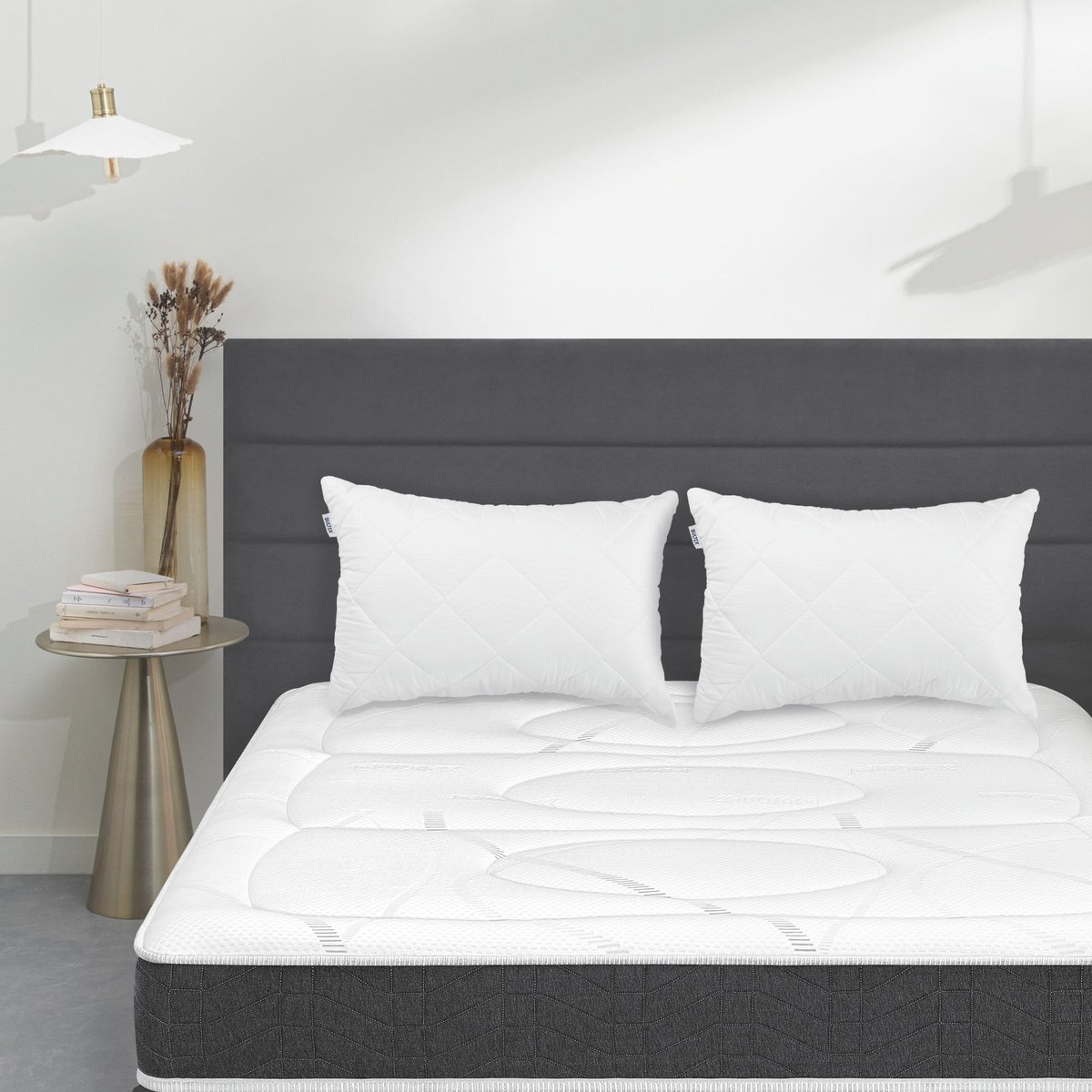 Oreiller confort 2 en 1 blanc, BULTEX