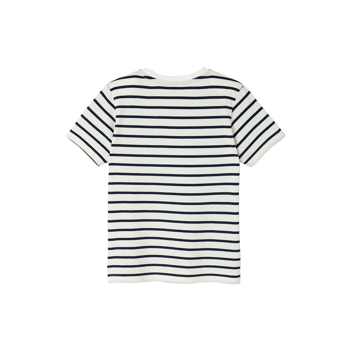 T-shirt rayé manches courtes dark bleu indigo rayé, VERTBAUDET