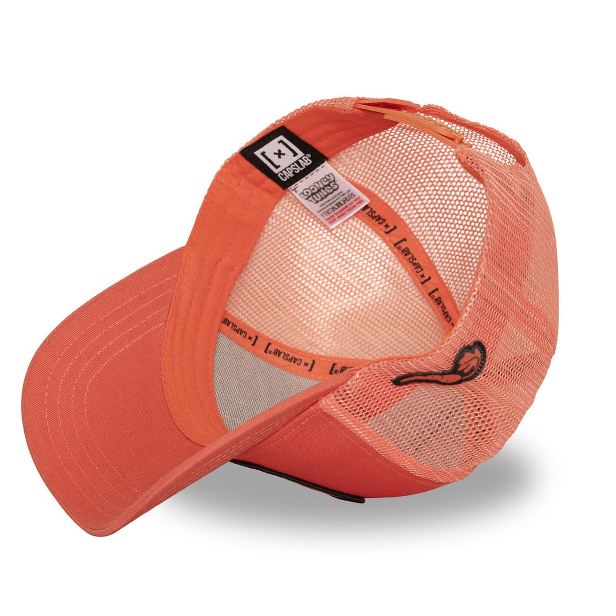 Casquette trucker Looney Tunes corail/noir, CAPSLAB