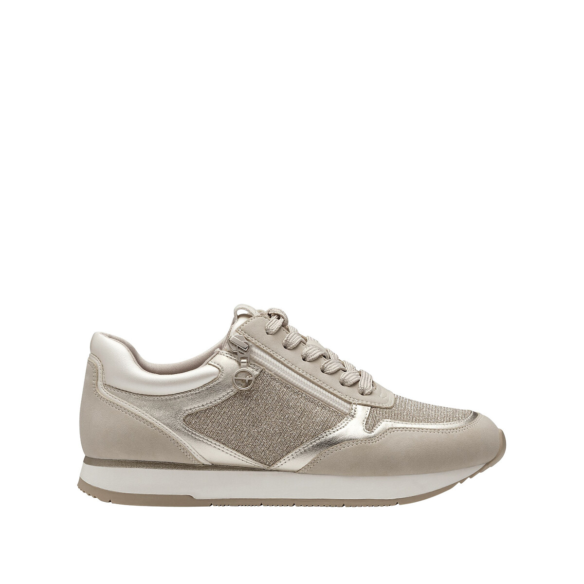 Zip-Up Trainers ivory, TAMARIS