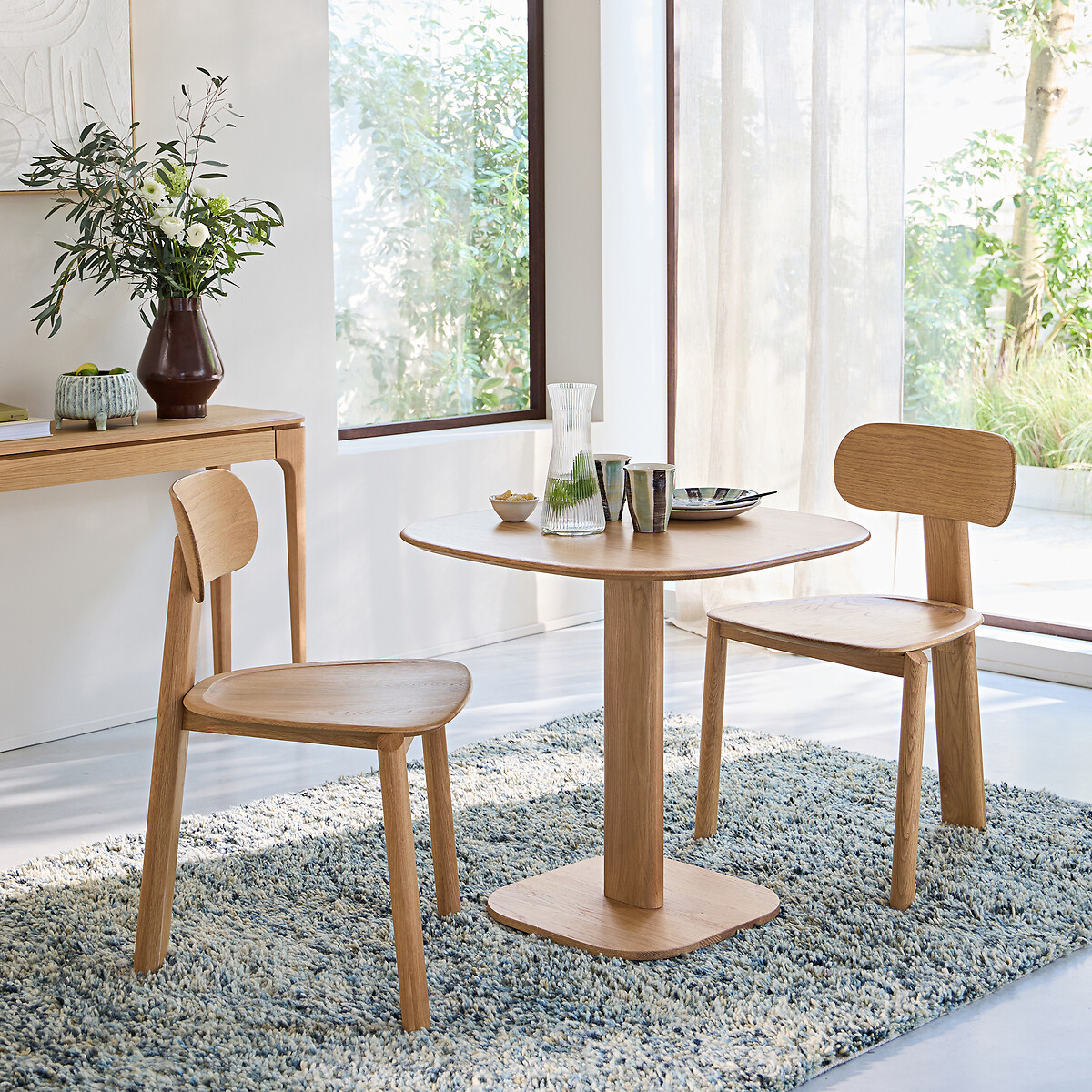 Eikenhouten loungetafel, ontwerp Emmanuel Gallina, MONCEAU naturel eikenhout, AM.PM X EMMANUEL GALLINA