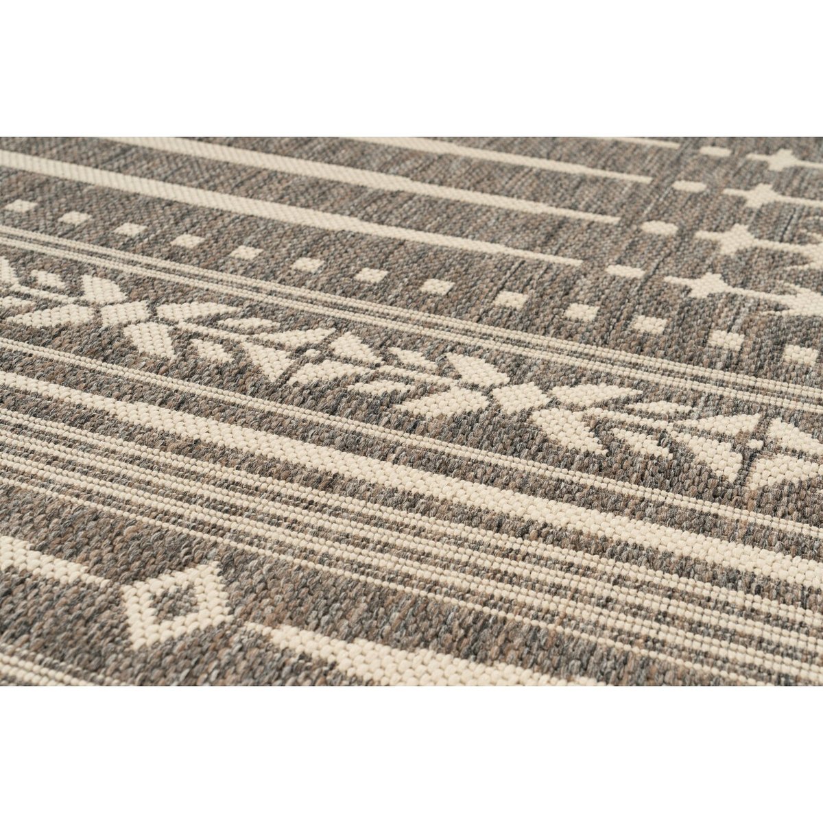 Tapis rectangulaire en polypropylène Splash marron, ARTE ESPINA