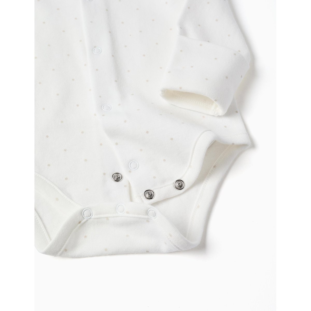Ensemble body en coton + salopette en velours gris clair, ZIPPY