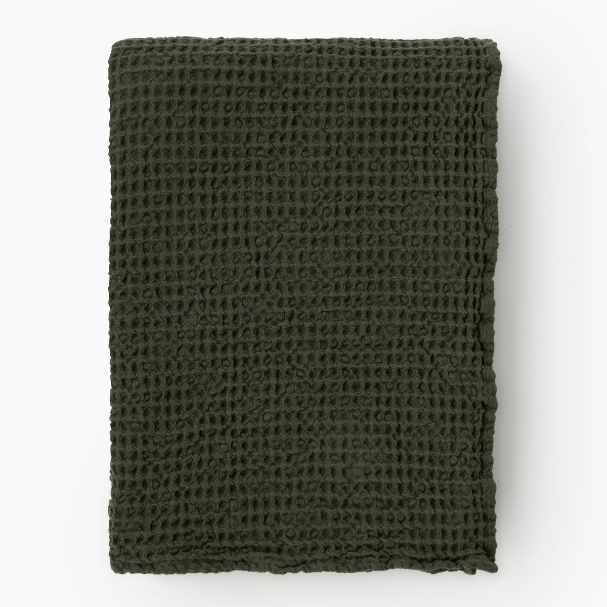 Plaid coton rayé uni, 100% coton camouflage, MONOPRIX