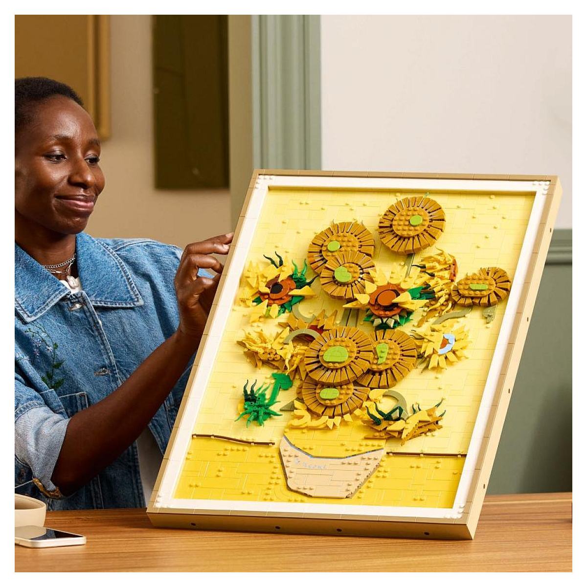 31215 Vincent van gogh  les tournesols ® ART jaune, LEGO