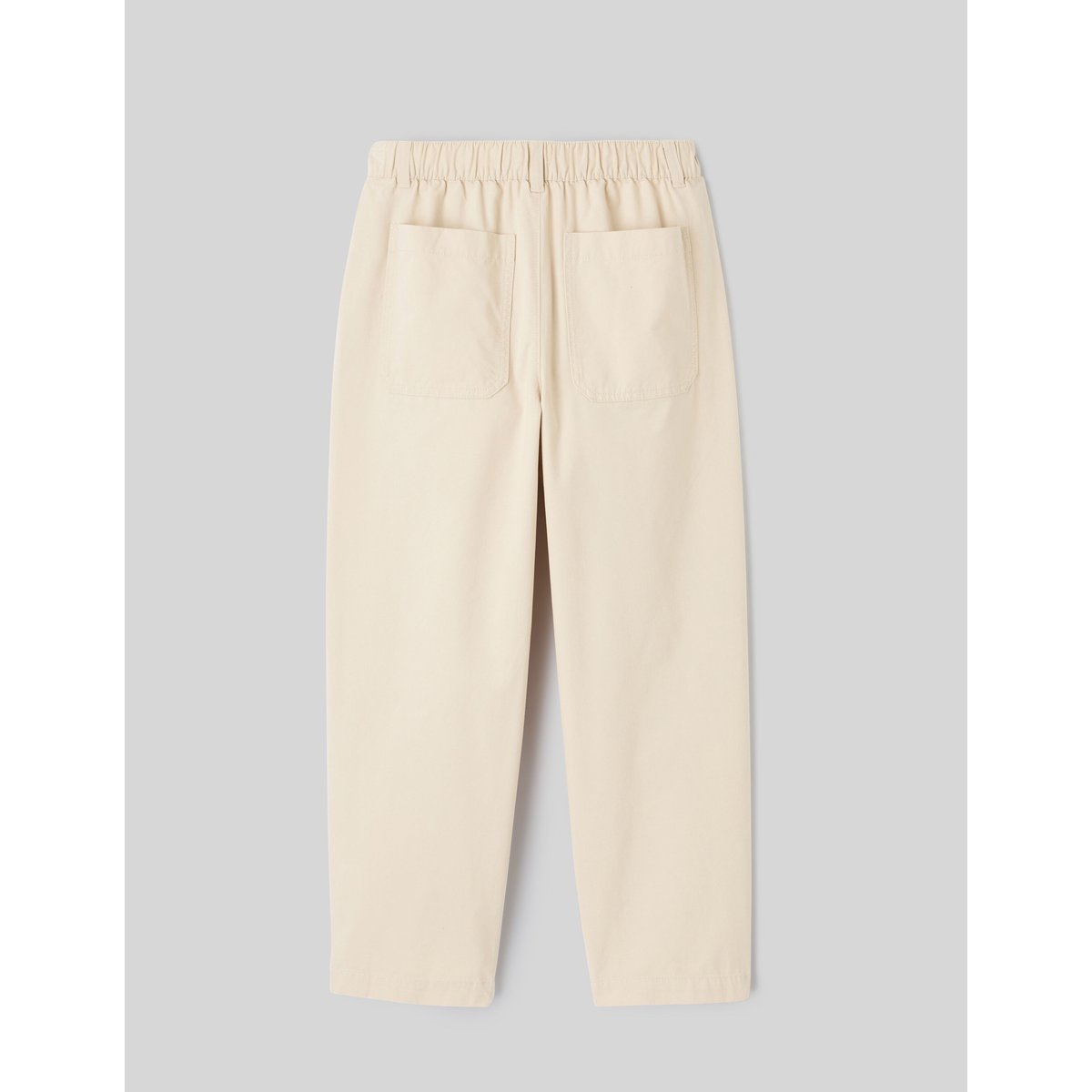 Pantalon en twill ample blanc cassé, BZB