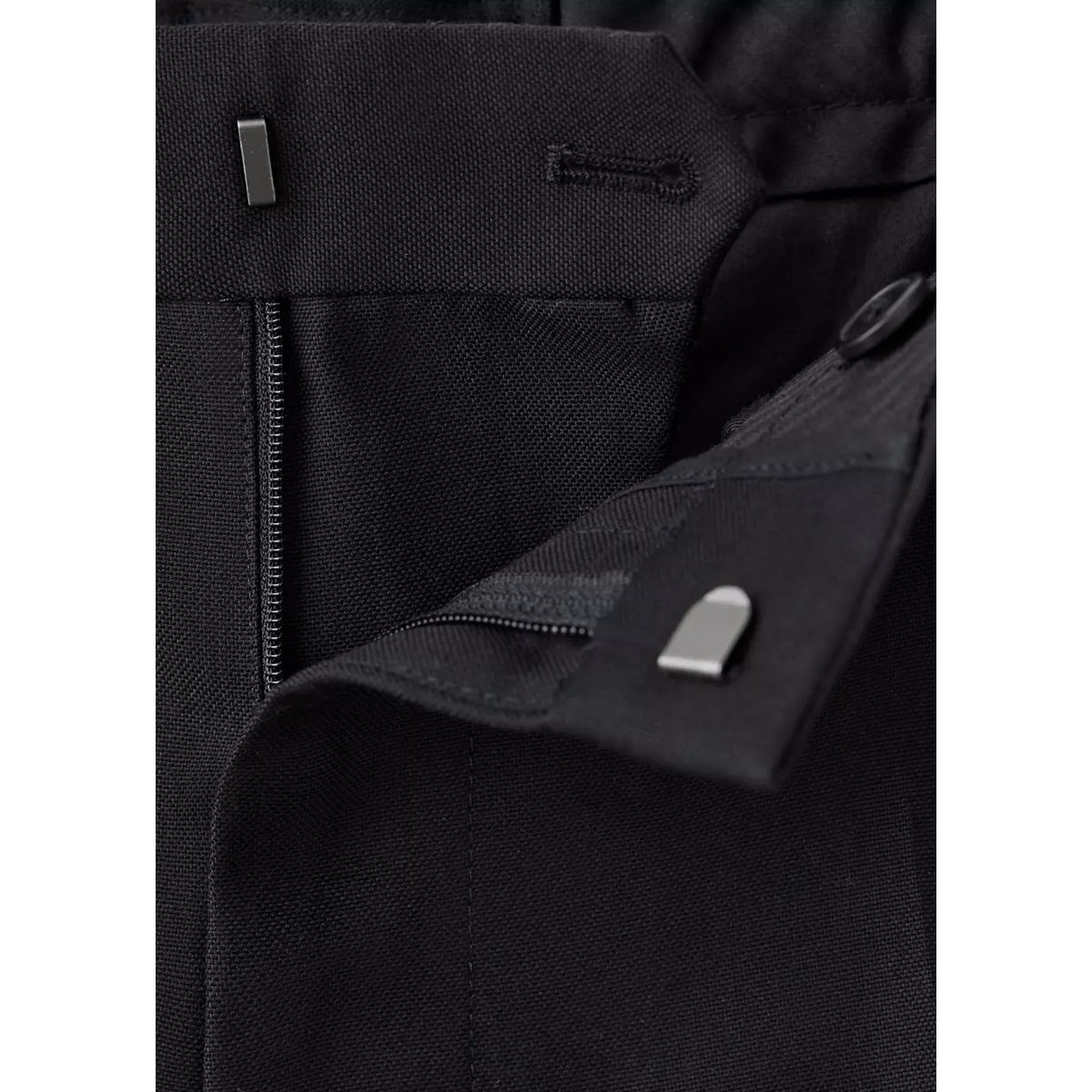 Pantalon relaxed-fit noir, MANGO MAN