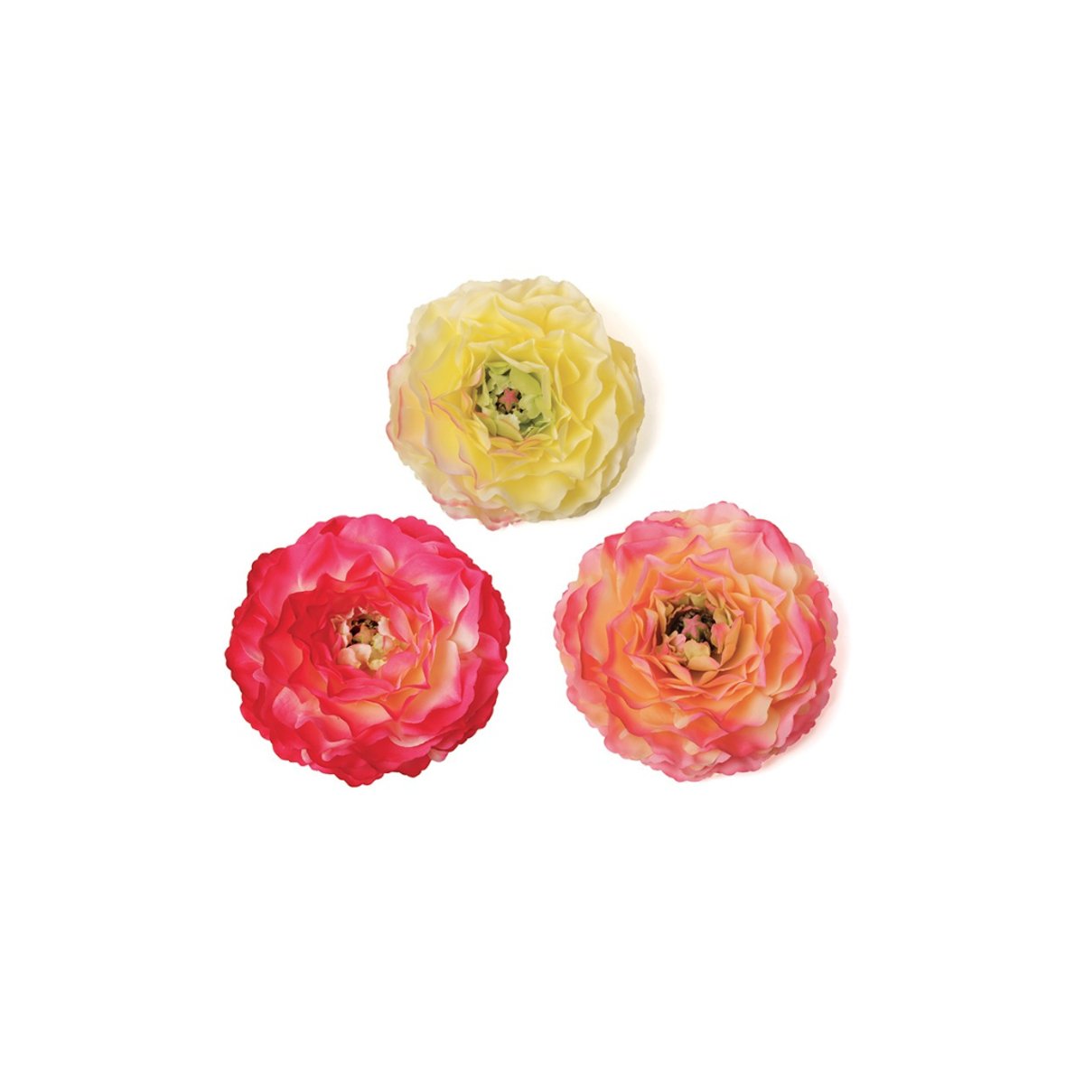 Mix de 3 fleurs artificielles D10 rose, SIA DECO