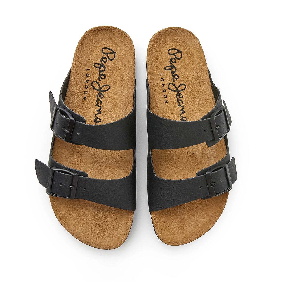 Sandales À Double Boucle noir, PEPE JEANS