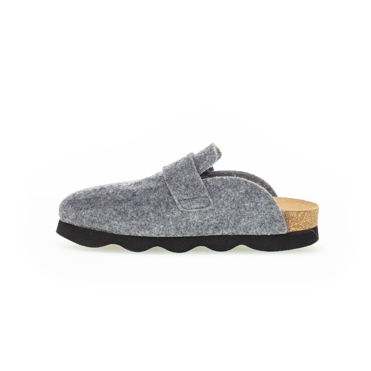 Pantoufles en textile gris, GABOR