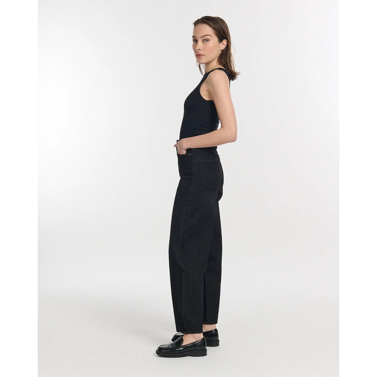 Jeans ballon taille haute bl 70, LABDIP