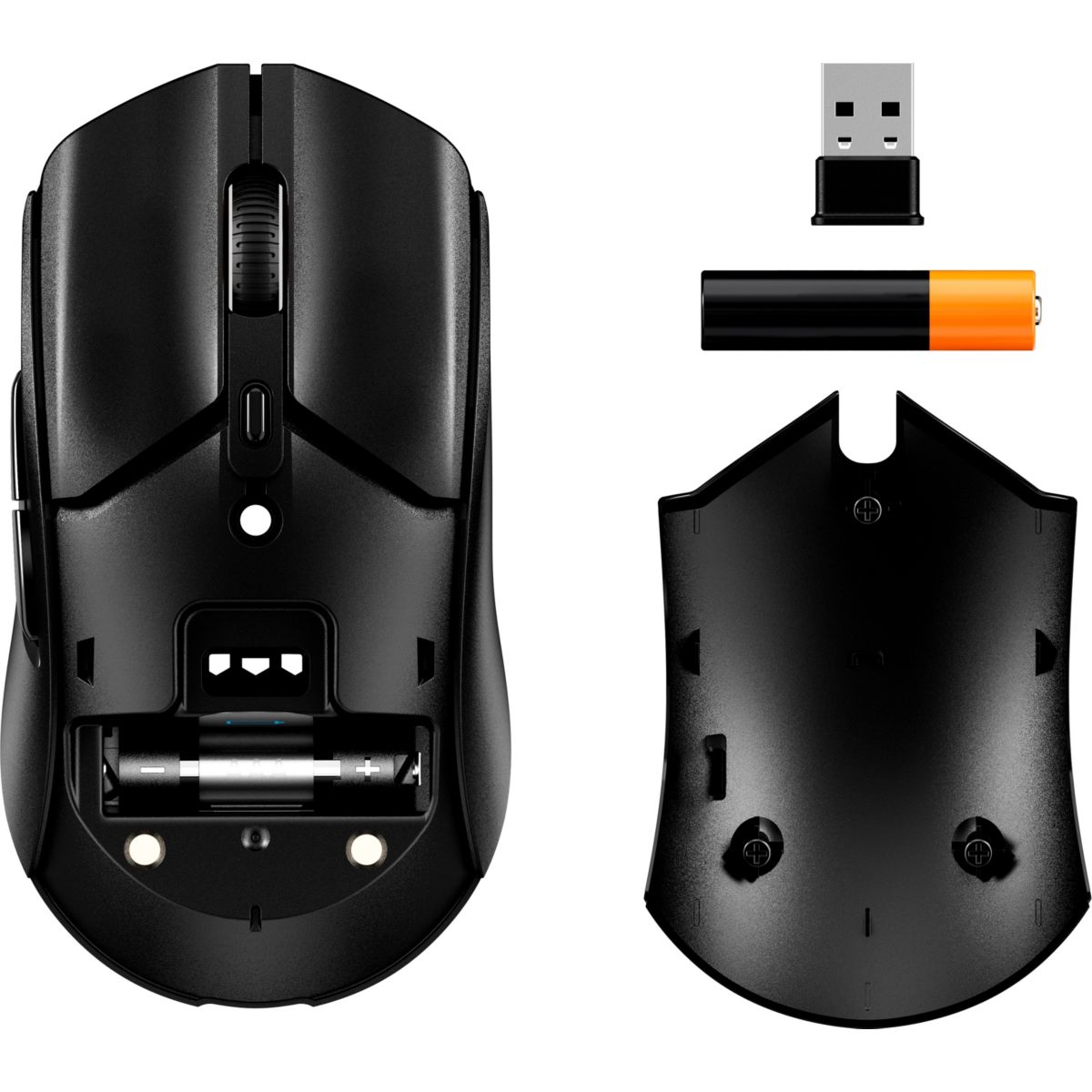 Souris Gamer Sans Fil Pulsefire Haste 2 Core Noire couleur unique, HYPER