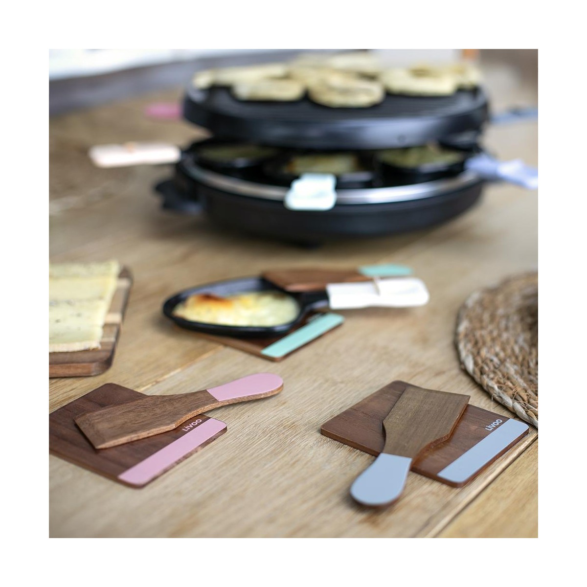 Set d'accessoires pour raclette couleur unique, LIVOO