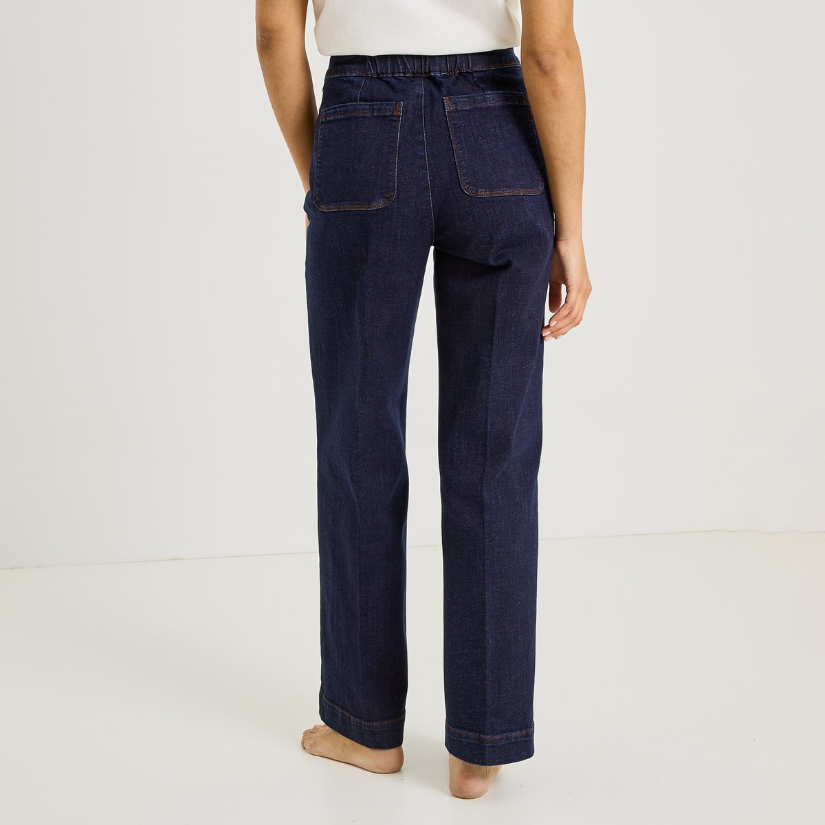 Jean flare pont TPOMPON TALL F02 bleu, GRAIN DE MALICE