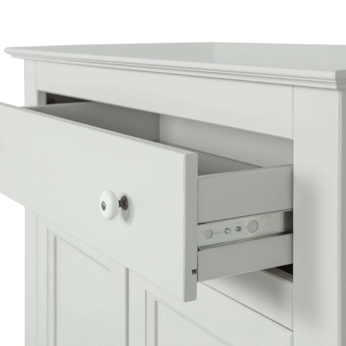 Armoire 2 portes et 1 tiroirs en pin EVA beige, WOOOD