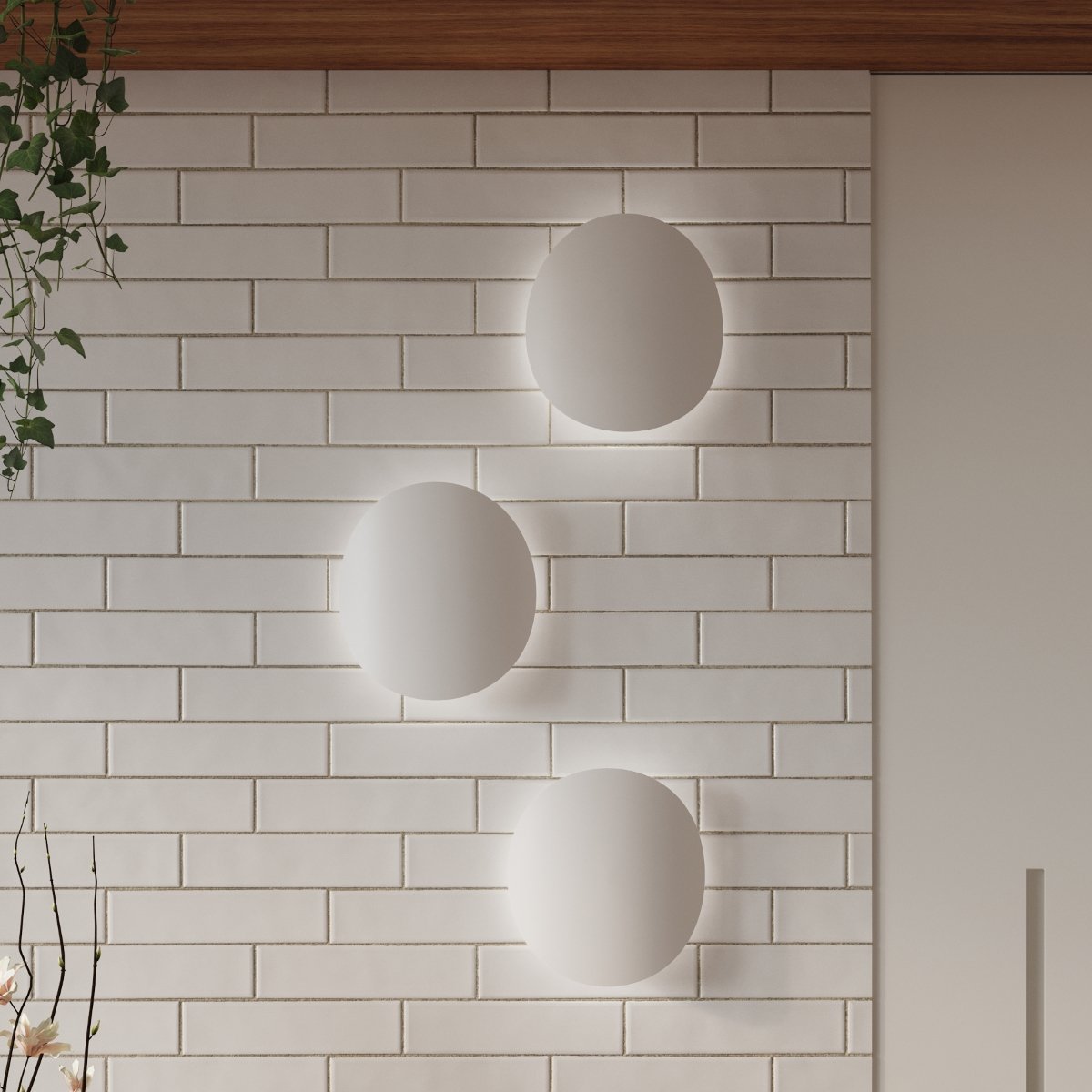 Applique Acier Blanc G9 2 Senses blanc, EDEN