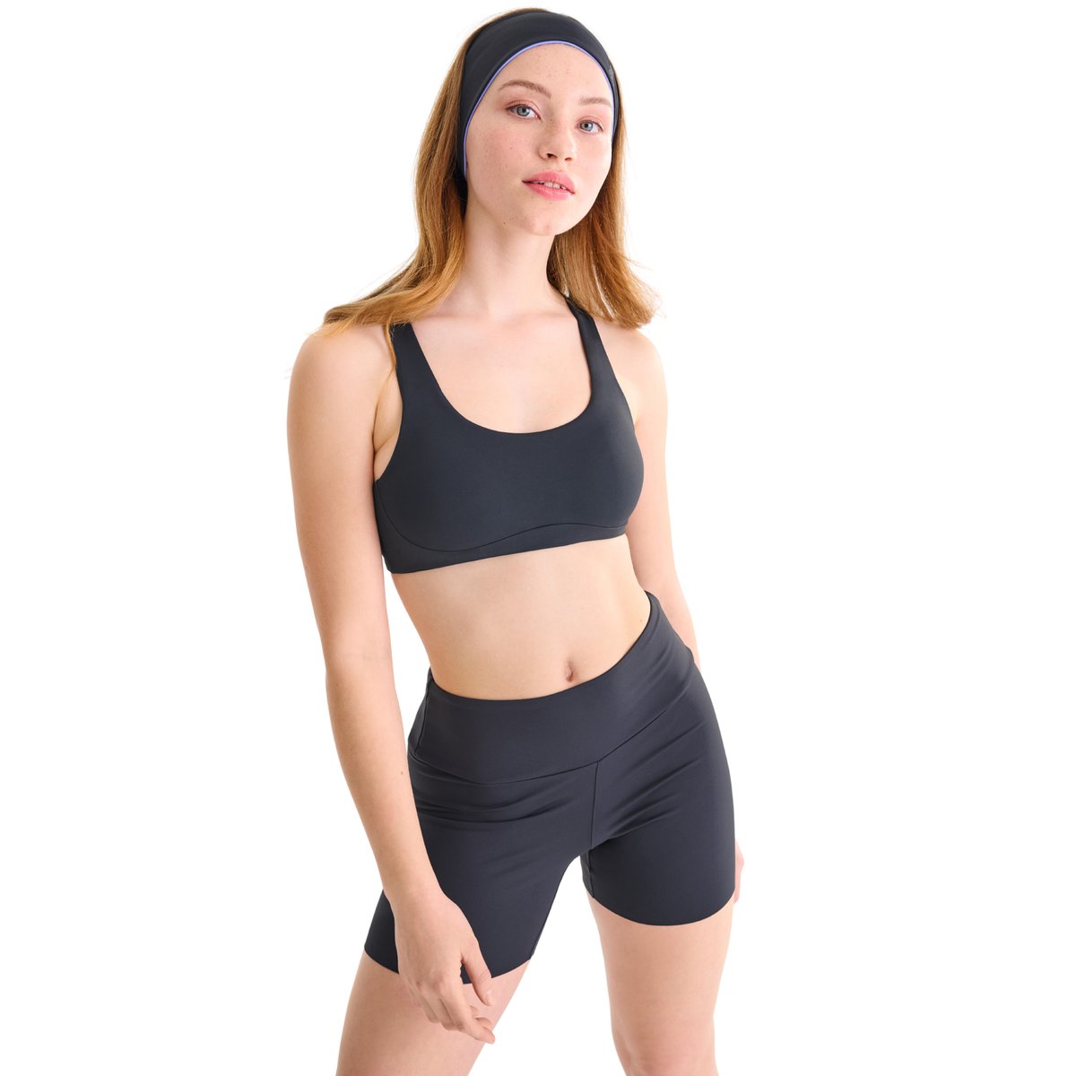 Soutien-gorge brassière de sport préformée sans armatures FREE MOVE gris, LISCA