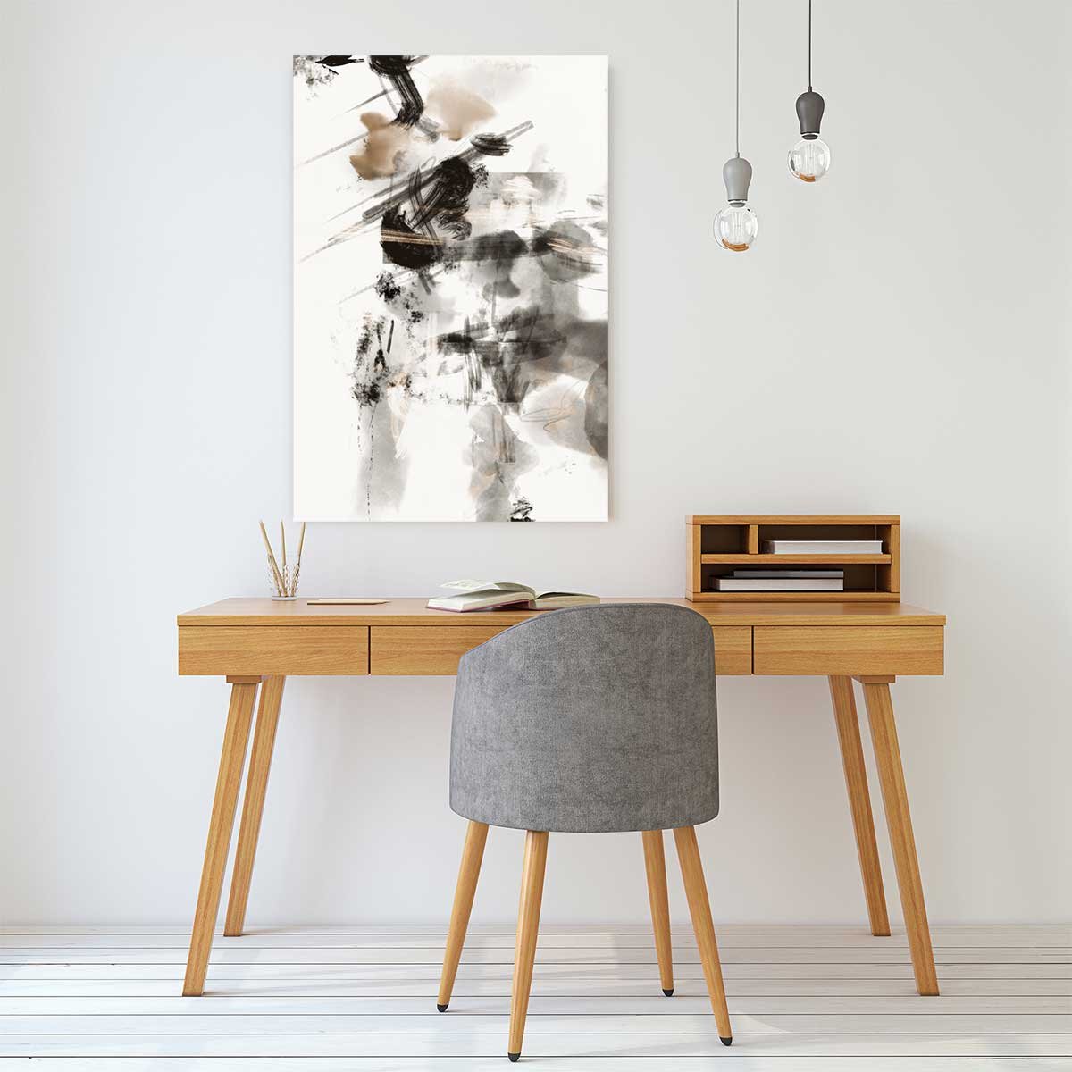 Tableau abstraite Chaos sauvage tableau alu dibond, HEXOA