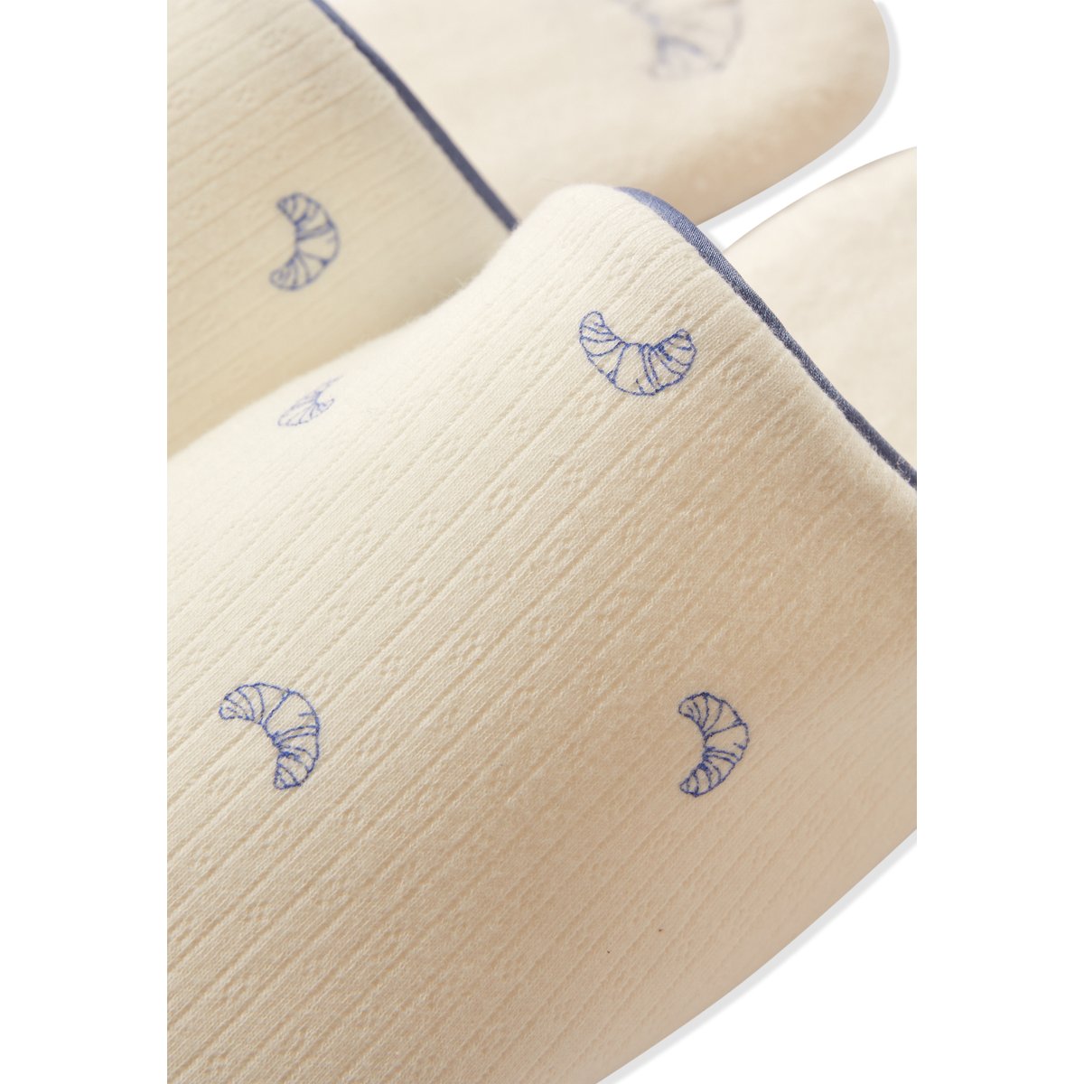 Chaussons mules en coton BELEN blanc, ETAM