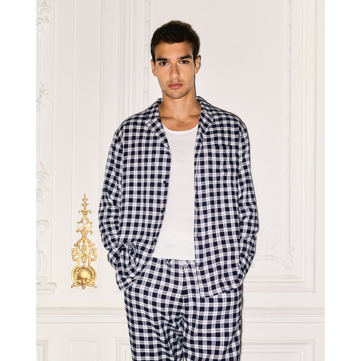 Chemise flanelle à carreaux STRIPFLANELLIZ bleu, UNDIZ