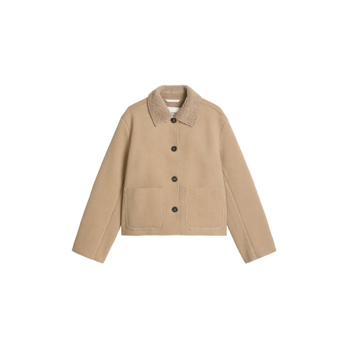 Veste d'extérieur coupe classique en cordon bouclé tressé beige, MARC O'POLO