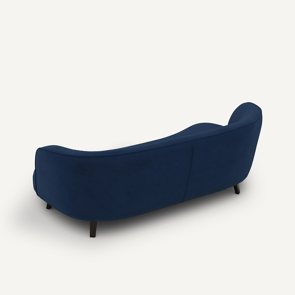Canapé droit, 3 places, en velours, ROSEBURY bleu nuit, EMMANUEL GALLINA X AM.PM