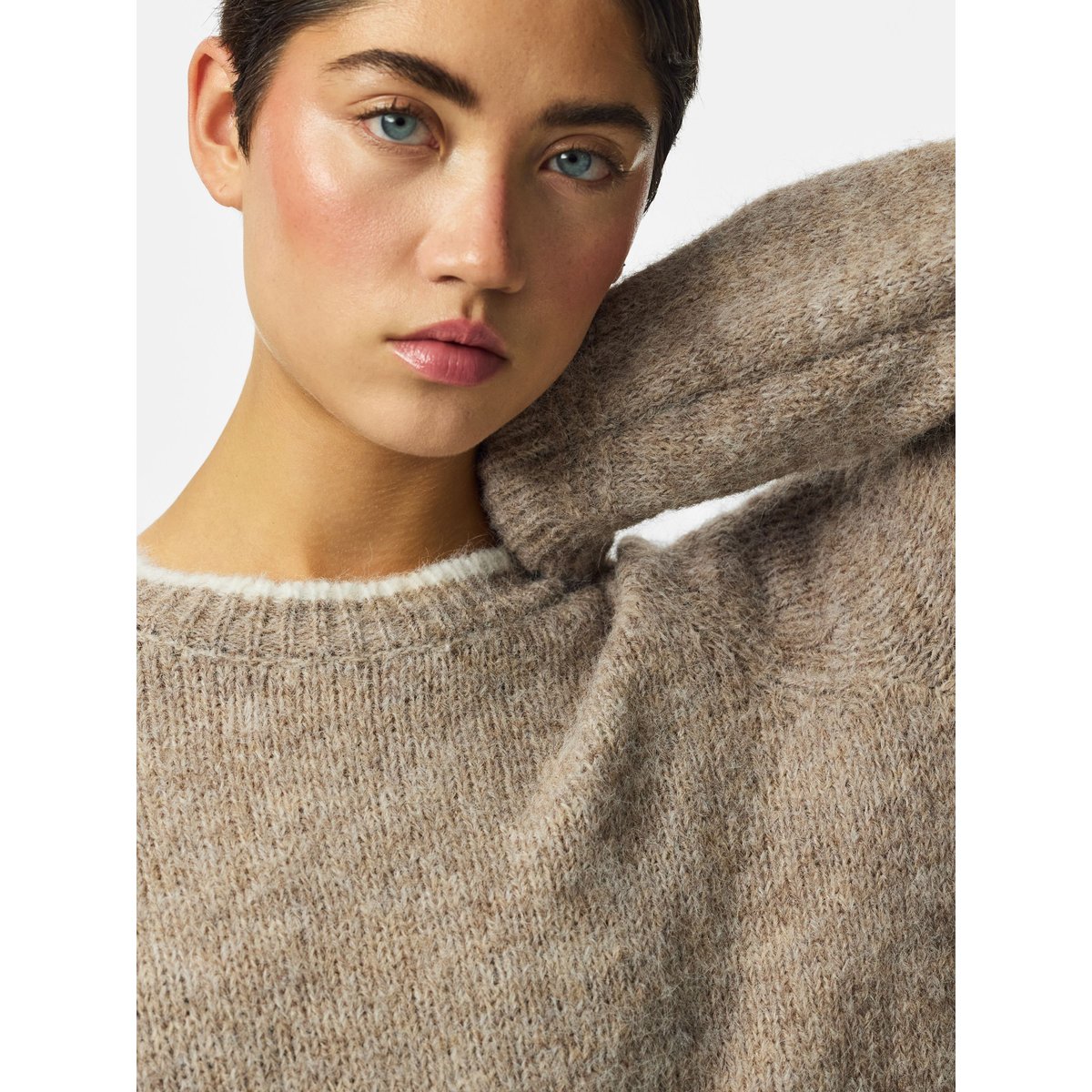 Pullover greige, PIECES