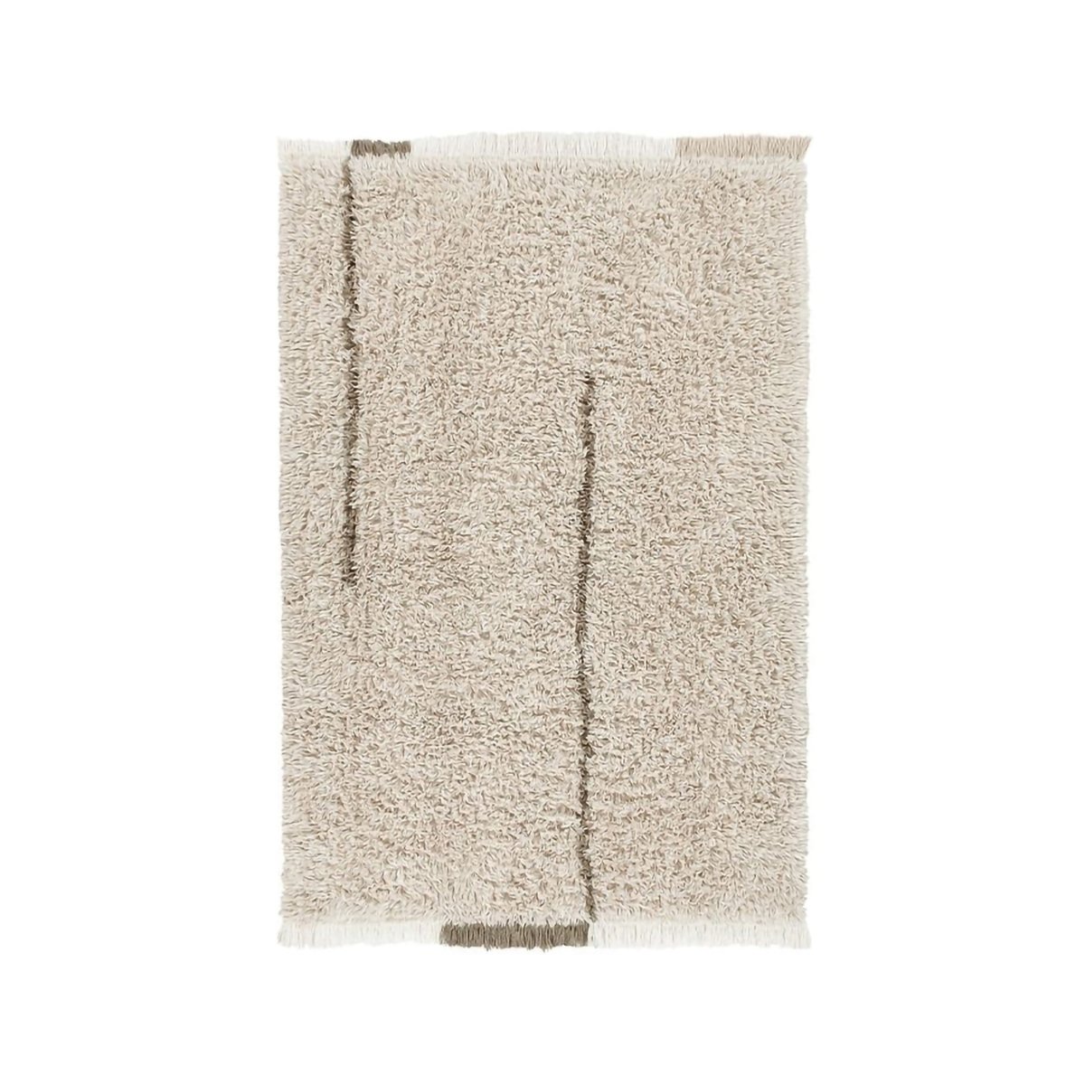 Tapis Lainable Rectangulaire Winter Calm FREE YOUR SOUL gris, LORENA CANALS