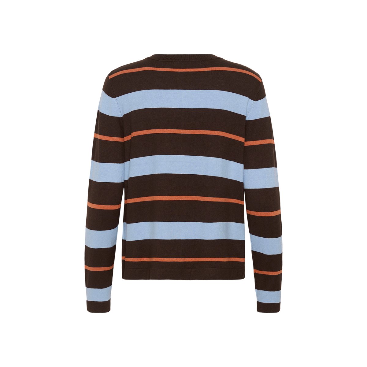 Cardigan à tricot marron bleu brown/blue stripe, CULTURE
