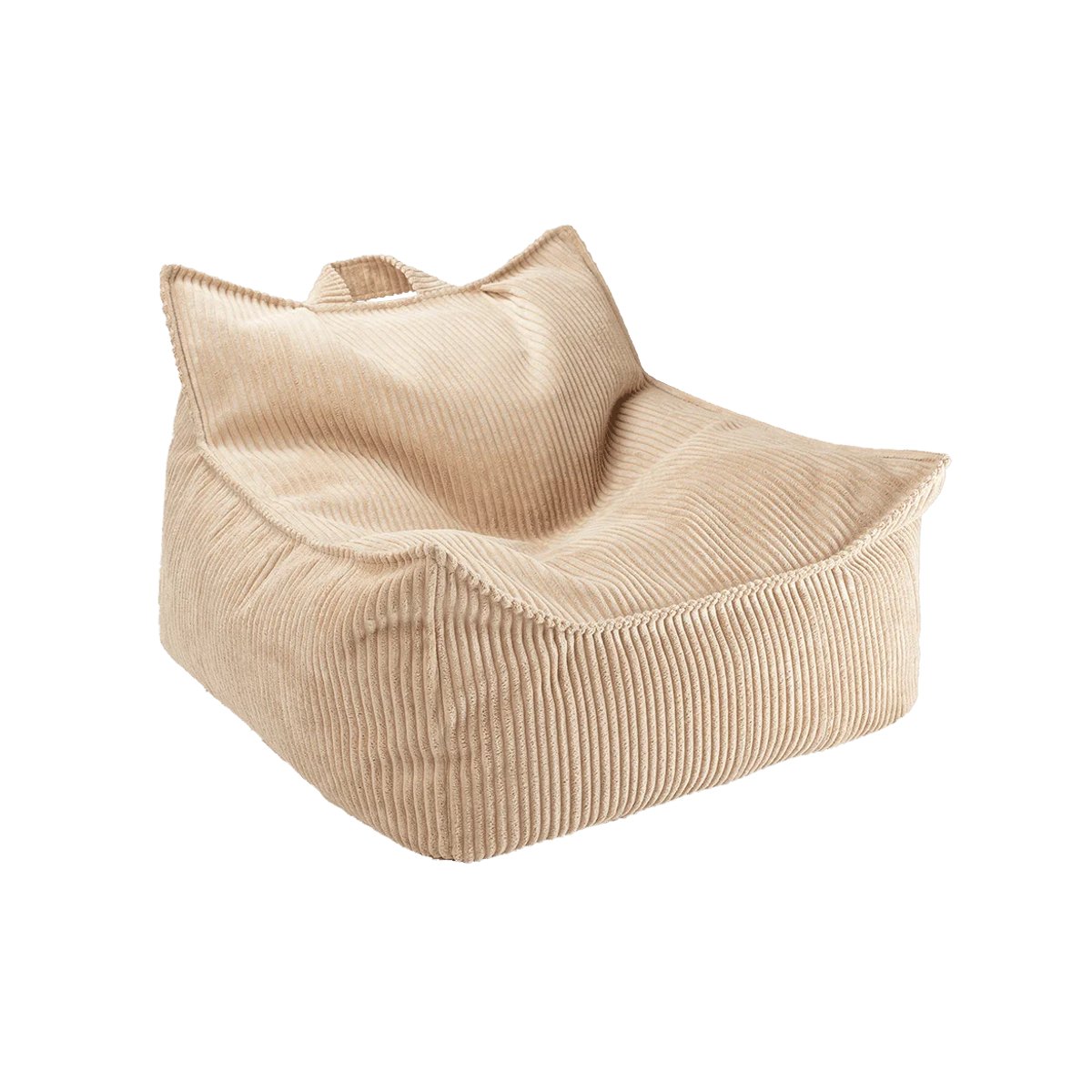 Fauteuil Pouf Enfant en Velours Côtelé brown sugar, WIGIWAMA